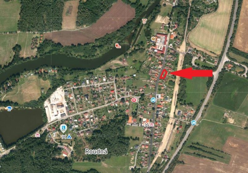 Stavební pozemek v Roudné 905 m2 (3000,-Kč/m2)